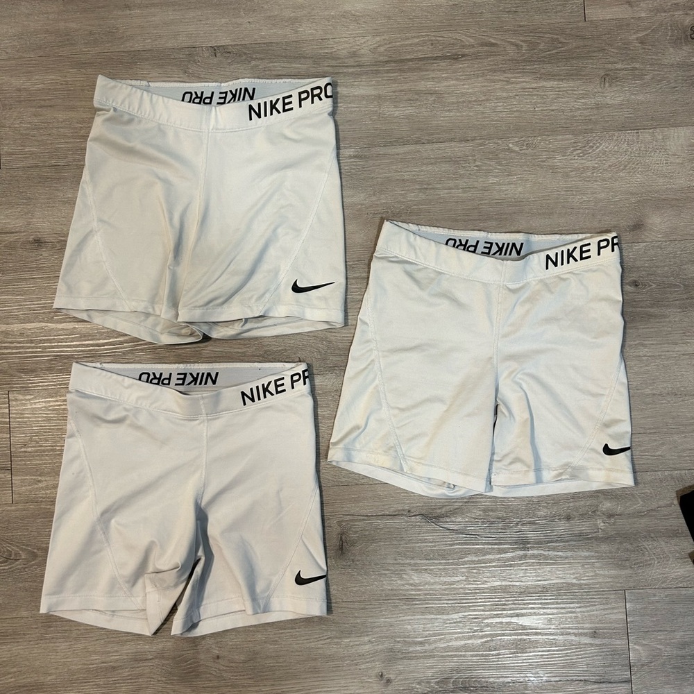 3 pairs Nike pro spandex shorts